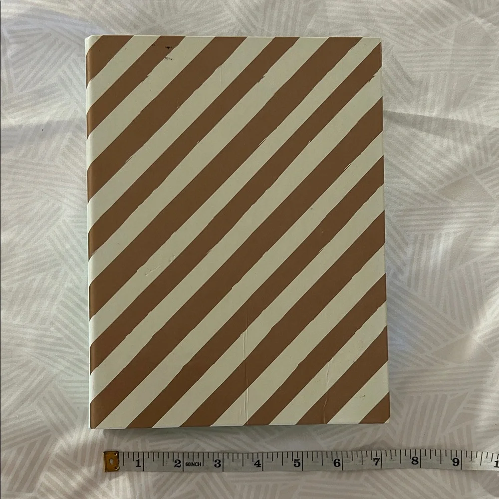 Striped Brown and White Party Supply